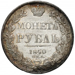 Russia, Nicholas I, Ruble 1840