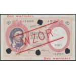 20 złotych 1919 - WZÓR - A.12 - wysoki nadruk, perforacja