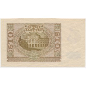 100 złotych 1940 - bez serii i numeracji