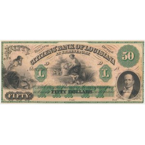 USA, Louisiana Citizens' Bank, 50 dolarů ND