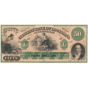 USA, Louisiana Citizens' Bank, 50 dolárov ND