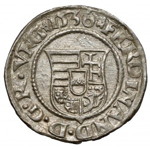 Maďarsko, Ferdinand I., Denár 1536, Kremnica