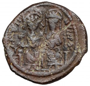 Bizancjum, Justyn II i Sofia (565-578 n.e.) Follis, Nikomedia