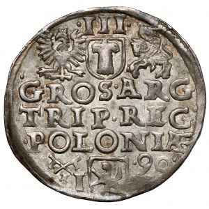 Sigismund III Vasa, Trojak Poznań 1590 IF.