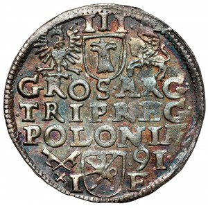 Sigismund III. Wasa, Trojak Poznań 1591 - SIGI.3