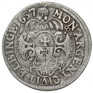 Charles X Gustav, Ort Elbląg 1657 NH - very rare