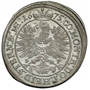 Sliezsko, Sylvius Frederick, 15 krajcars 1675 SP, Olesnica