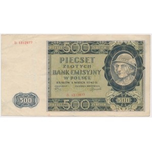 500 zloty 1940 - B