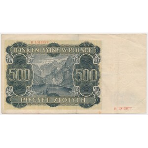 500 zlotých 1940 - B