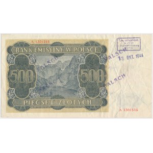 500 gold 1940 - London forgery