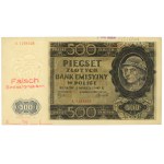 500 złotych 1940 - fałszerstwo londyńskie bez opisania klasy