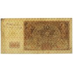 10 złotych 1940 - fałszerstwo ze stemplem FALSCH EMISSIONSBANK