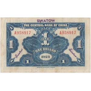 Chiny, 1 Dollar 1923 - SWATOW
