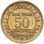 Francja, 50 centimes 1929 - rzadki