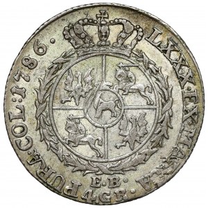 Poniatowski, Złotówka 1786 EB - przejściowa