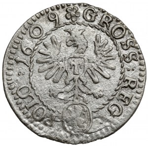 Sigismund III. Vasa, Grosz Kraków 1609 - Lewart