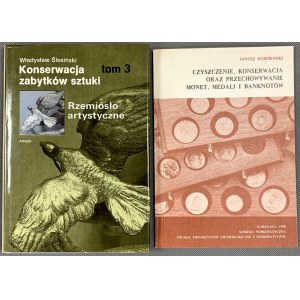 Slesinski Ochrana umeleckých pamiatok a Kurpiewski Čistenie, konzervovanie... (2 ks)
