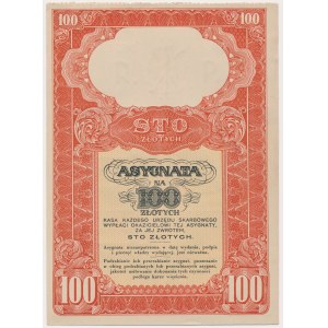 Zuweisung des Finanzministeriums (1939) - 100 PLN