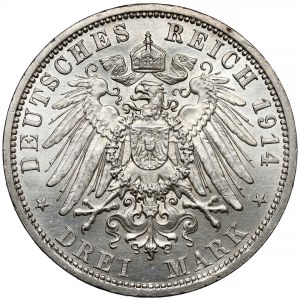 Prussia, 3 marks 1914-A, Berlin