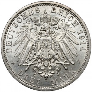 Preußen, 3 Mark 1914-A, Berlin