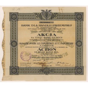 Bank for Trade and Industry, Em.11, 1,000 mkp 1923