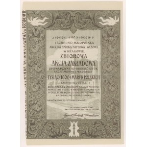 Zachodnio-Małopolska Akc. Sp. Naftowa i Gazowa, 10x 1.000 mkp 1923