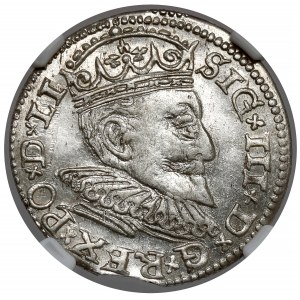 Zygmunt III Waza, Trojak Ryga 1594 - LI - trójlistek