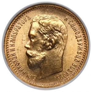 Rusko, Mikuláš II., 5 rublů 1902