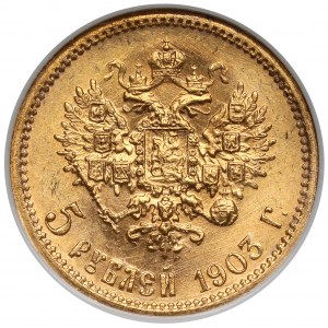 Rosja, Mikołaj II, 5 rubli 1903