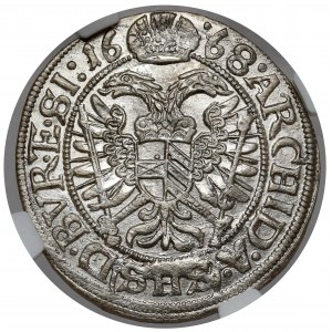 Śląsk, Leopold I, 3 krajcary 1668 SHS, Wrocław