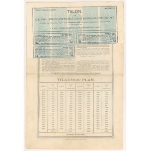 Kolej Lwów-Czeniowce-Jassy, Obligacja 300 guldenów 1884