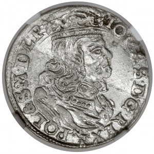 Ján II Kazimír šiesty z Poznane 1662 NG