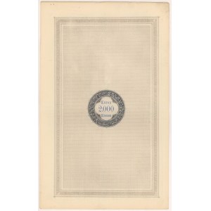 Lvov, oheň. Království haličské a lodomerské..., dluhopis na 2 000 kr 1893