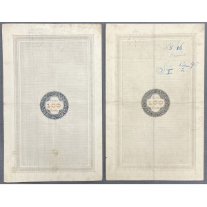 Lvov, oheň. Království haličské a lodomerské..., dluhopis za 100 kr 1893 - barevné varianty