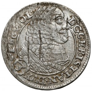 Silesia, Chrystian of Wallachia, 3 krajcary 1661 EW, Brzeg