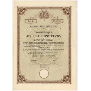 Lwów, Akc. Bank Hipoteczny, List hipoteczny 50 zł 1926