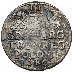 Zygmunt III Waza, Trojak Kraków 1602 - odwrócone 2