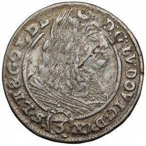 Silesia, Louis IV of Legnica, 3 krajcary 1660 EW, Brzeg