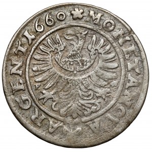 Śląsk, Chrystian wołowski, 3 krajcary 1660 EW, Brzeg