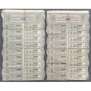 T-wo Kredytowe Ziemskie w Królestwie Polskim - Coupon sheets for the period 1924-1933, for mortgage bonds 1888.