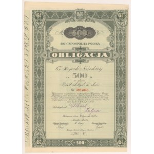 6% National Loan 1934, Bonds for 500 zloty.