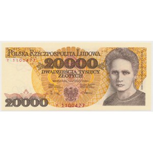 20,000 zl 1989 - Y