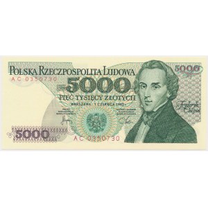 5,000 PLN 1982 - AC