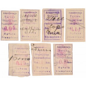 I Polish Corps, Stamp Fees (7pcs)