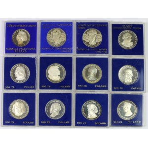 Volksrepublik Polen, 50-100 Zloty, Spiegelreflexkamera-Set (12 Stück)