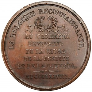 Belgien, Medaille 1838 - Dankbares Belgien