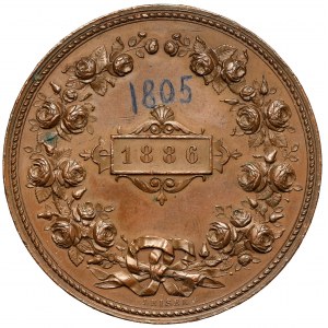 Czechy, Medal 1886 - Czeskie Towarzystwo Ogrodnicze w Pradze