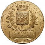 Francja, Medal z dedykacją dla Mikołaja z Warszawy 1912