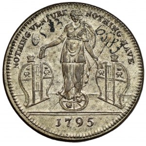 Spojené kráľovstvo, 1/2 pence token 1795 - lotéria