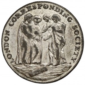 Spojené kráľovstvo, žetón 1/2 pence 1795 - London Correspondence Society